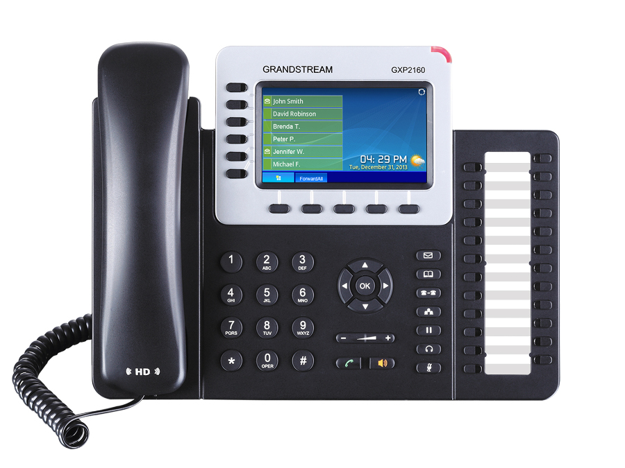 Image of Grandstream Enterprise IP Phone GXP2160 and link to monthly special's page - offer for free phone system